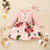 Baby Girl Long Sleeve Floral Spring Flower Dresses