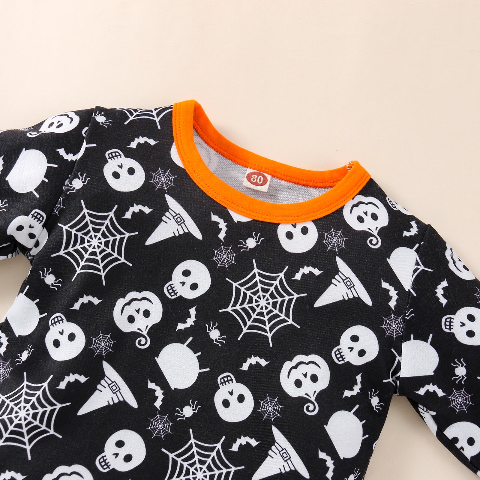 18M-5Y Kids Baby Boy Girl Halloween Printed Long Sleeves Pajamas