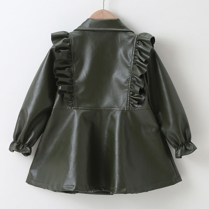 Toddler Kids Baby Girls Spring Autumn Faux Coats