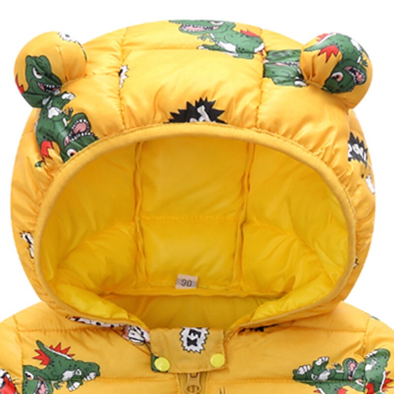 Winter Baby Toddler Animal Dinosaur Pattern Polka Dots Stars Print Coat