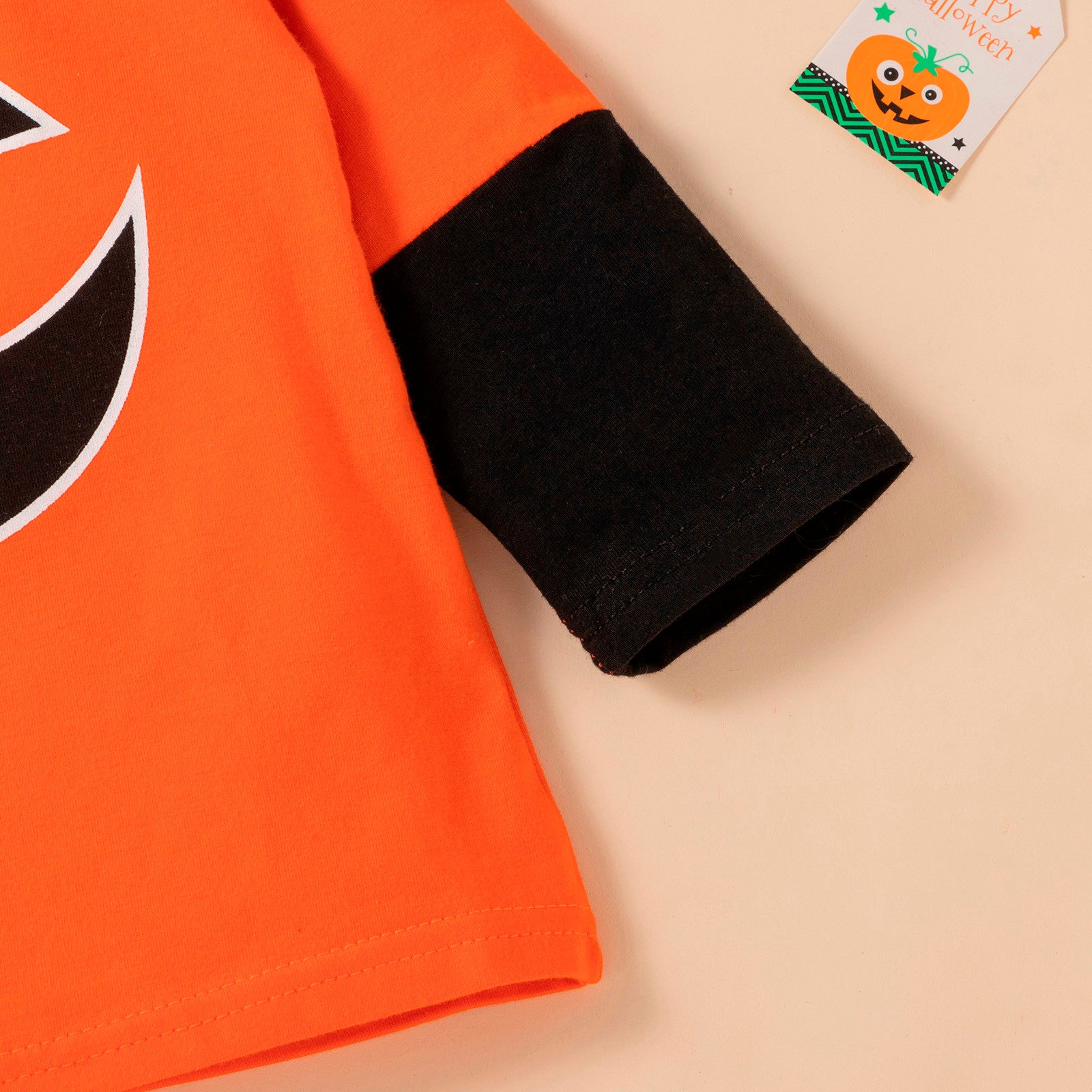 6M-5Y Baby Halloween Pumpkin Tops Stripe Outfits Set 2 Pcs