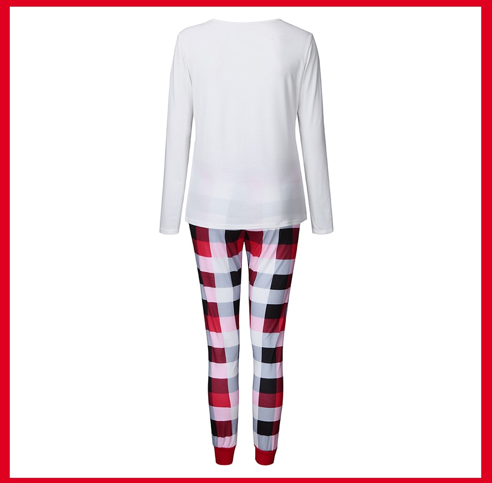 Family Christmas Pajamas Mommy Daughter Son Matching Outfit Nightwear