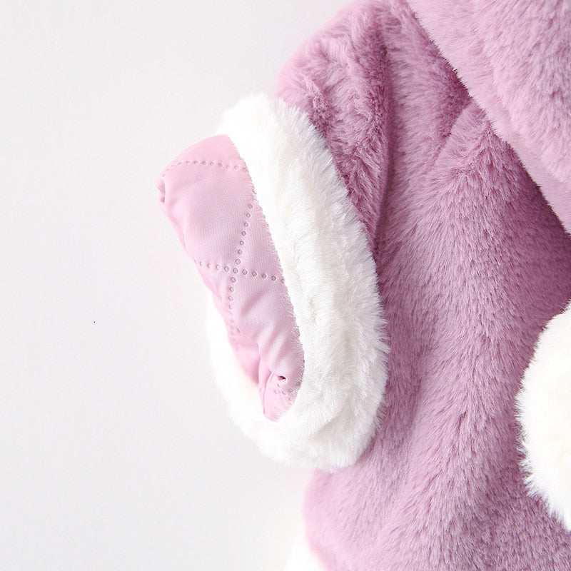 Kids Girl Christmas Coats Hooded Thickening Cloak Loose Coat