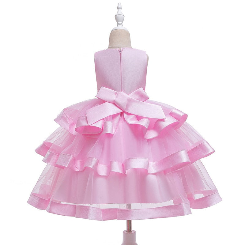 Toddler Baby Girl Princess Party Wedding Elegant Pageant Flower Dress - honeylives