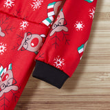 Family MatchingChristmas Pajamas Fashion Cute Hooded Jumpsuit Sleepwear