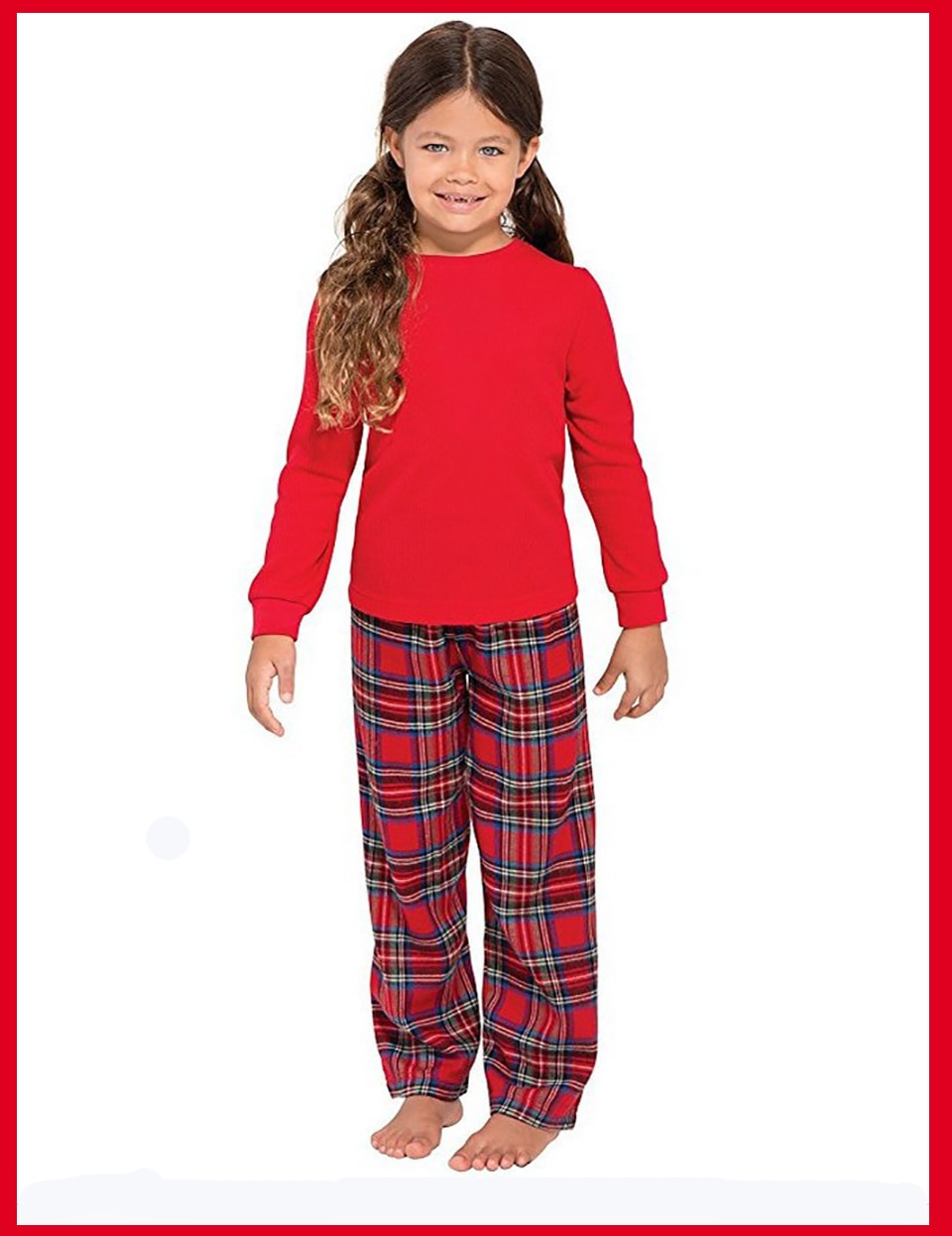 Christmas Family Matching Pajamas Red Nightwear Family Look