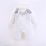 Baby Autumn Winter Cotton Casual Cute Bear Design Jumpsuit Romper