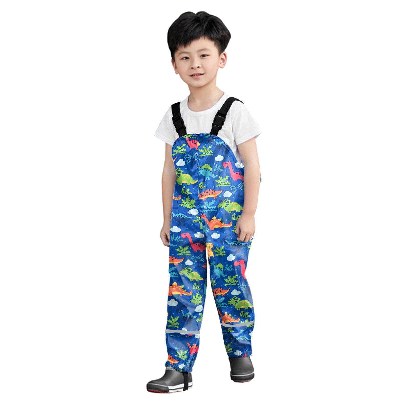 Boys Girls Rain Waterproof Jumpsuit Sport Bib Overalls Pants