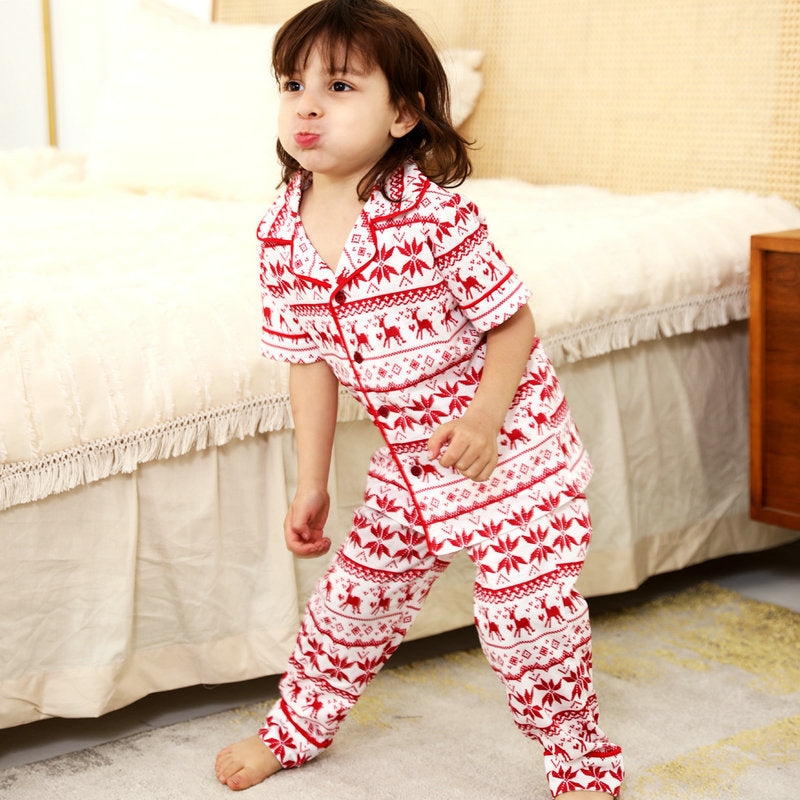 Family Matching Christmas Pajamas Sleepwear Outfits