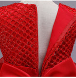 Girls Party Wedding Beaded Embroidery Princess Formal Prom Dress 3-12T - honeylives