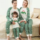 Family Matching Merry Christmas Tree Printed Pajamas Sleepwear