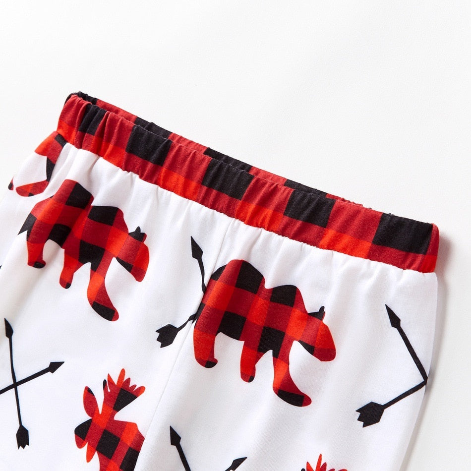 Family Matching Christmas Pajamas Father Mother Kids Baby Sets Sleepwear