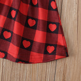 Love Heart-shaped Baby Girls Christmas Suspender 2pcs