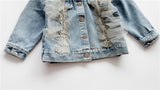 Girls Long Sleeve Denim Coat Jackets Autumn New Arrival 1-7 Years