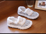 Baby Girls Shoes Children Warm Princess Cotton Shoes