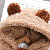 Winter Baby Toddler Boy Girl Fluff Animal Raccoon Hooded Coat Jackets