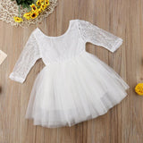 Summer Kids Little Girls Princess Baby Girl  Flower Lace Tutu Dress 1-6 Years - honeylives