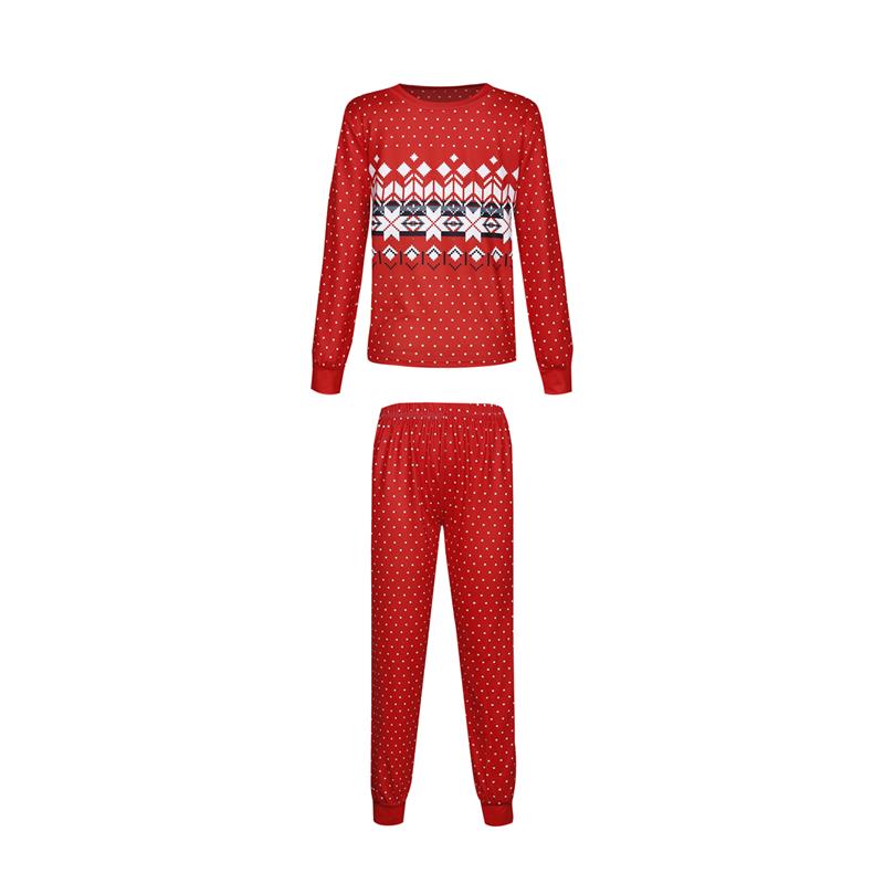 Family Matching Christmas Family Look Print Home Pajamas