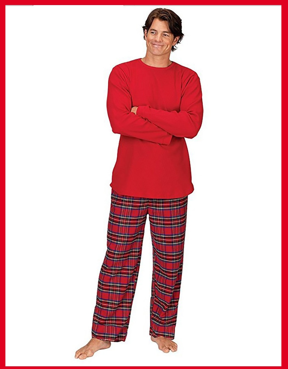 Christmas Family Matching Pajamas Red Nightwear Family Look