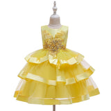 Toddler Baby Girl Princess Party Wedding Elegant Pageant Flower Dress - honeylives