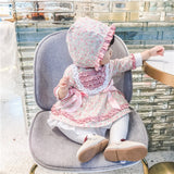Baby Girl Lolita Floral  Christening Party Frock Boutique 2 Pcs