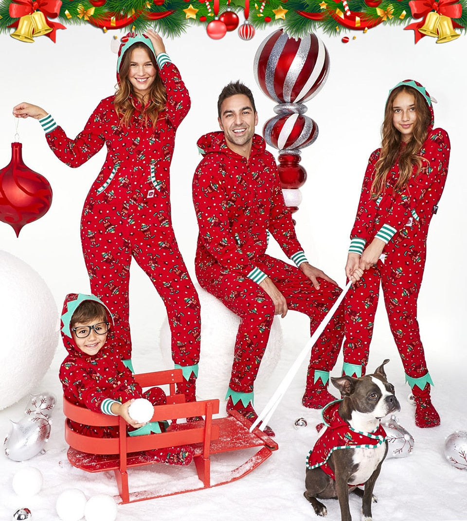 Christmas Family Matching Outfits Father Son Mother Daughter Family Look Pajamas