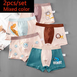 Kid Boys Boxer Underpants Panties Cozy Cartoon Underwear 2pcs/set