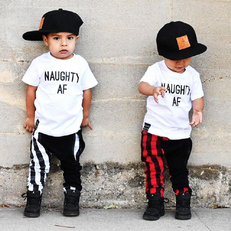 Kid Baby Boy Fashion Plaid Panty Harem Pants Trousers