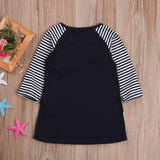Baby Girl Dress Long Sleeve Shirt Casual Autumn Dresses 1-7Y