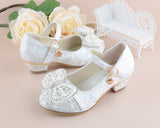 Girl Princes Party And Wedding Flower  Leather Shoes Fashion High Heel Shoe