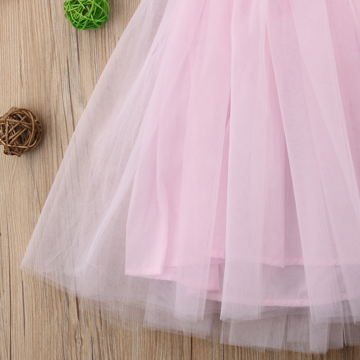Flower Girl Pageant Pink Lace Floral Princess Birthday Tutu Bridesmaid Formal Dresses 1-7Years - honeylives