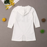 Herbstliches, lässiges Sweatshirtkleid für Kinder, Mädchen, Buchstabendruck