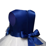 Kids Girl Dress Birthday Party Dress with Flowers Princess Ball Gown - honeylives