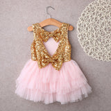 Baby Girls Princess Birthday Summer Bow Tutu Cake Dresses 2-6T - honeylives