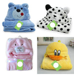 Baby Bath Towel Bathrobe Hooded Towels Lovely  Animal Cape - honeylives