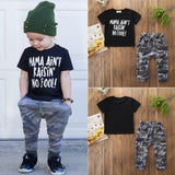 Kid Baby Boy Camouflage Summer Tracksuit Outfit 2 Pcs Sets