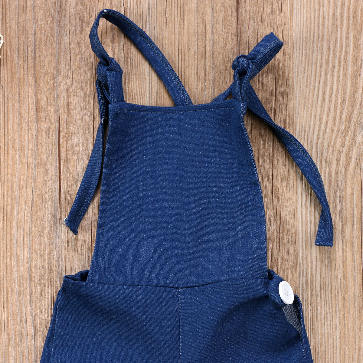 Kid Baby Girl Denim Strap Bib Pants Jumpsuit Playsuit