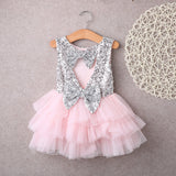 Baby Girls Princess Birthday Summer Bow Tutu Cake Dresses 2-6T - honeylives