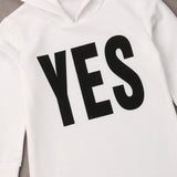 Herbstliches, lässiges Sweatshirtkleid für Kinder, Mädchen, Buchstabendruck