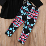 Kids Baby Girl Casual Long Sleeve Outfits 3 Pcs 2-7 Years