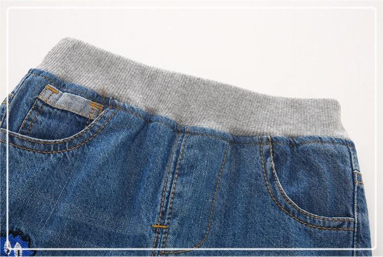 Kids Boys Trousers Jeans Spring Autumn Fashion Denim Pants 2-6 Years