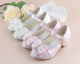 Girl Princes Party And Wedding Flower  Leather Shoes Fashion High Heel Shoe
