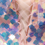 Kid Girl Wedding Bridemaid Mermaid Pink Tutu Sequin Elegant Dresses