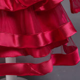 Kid Girl Princess Christmas Long-sleeved Elegant Bow Party Dresses