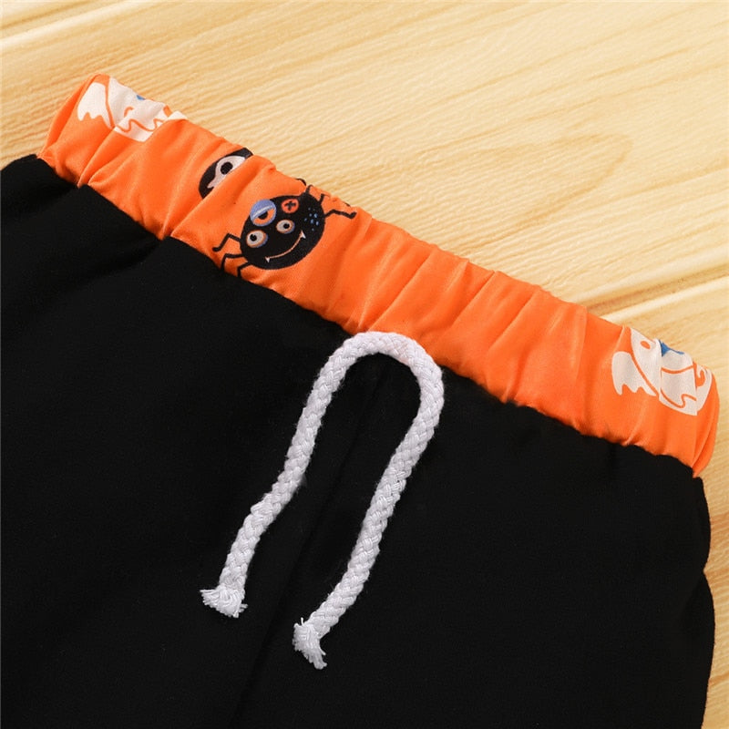 0-12M Autumn Baby Boy Retro Animal Halloween 3pcs Sets