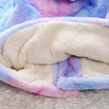 Girls  Coat Winter Colorful Fur Cotton Padded Thicken Warm Coats