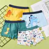 Kid Boys Cartoon Underwear Cotton Teens Briefs Soft Shorts 4 Lots