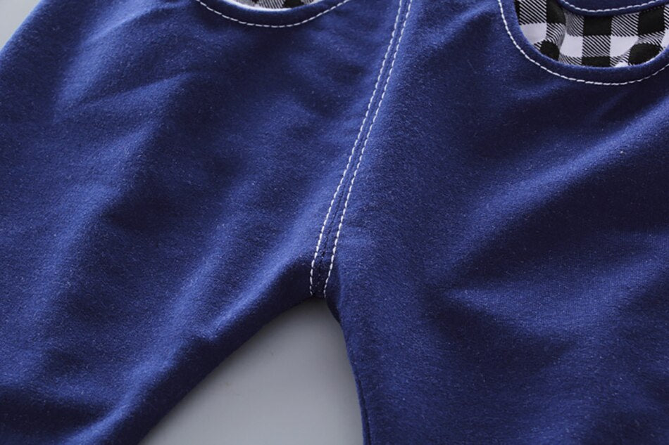 Baby Boy Girl Suit Fashionable Long Sleeve Ripped Sets 2 Pcs