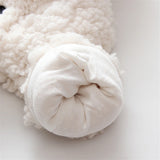 Winter Baby 3D Ears Design Solid Hooded Jumpsuit Romper