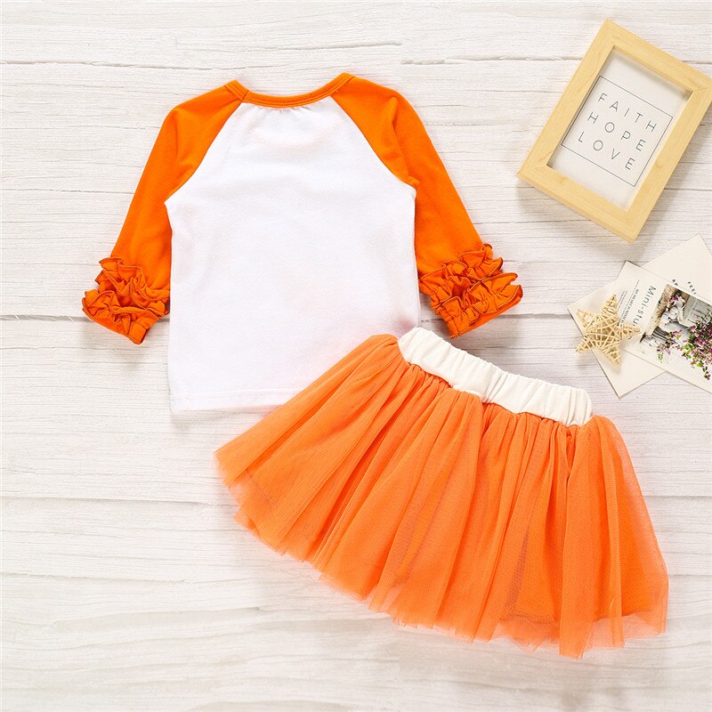 0-24M Halloween Baby Girl Cute Unicorn Cotton Tutu 2 Pcs Sets